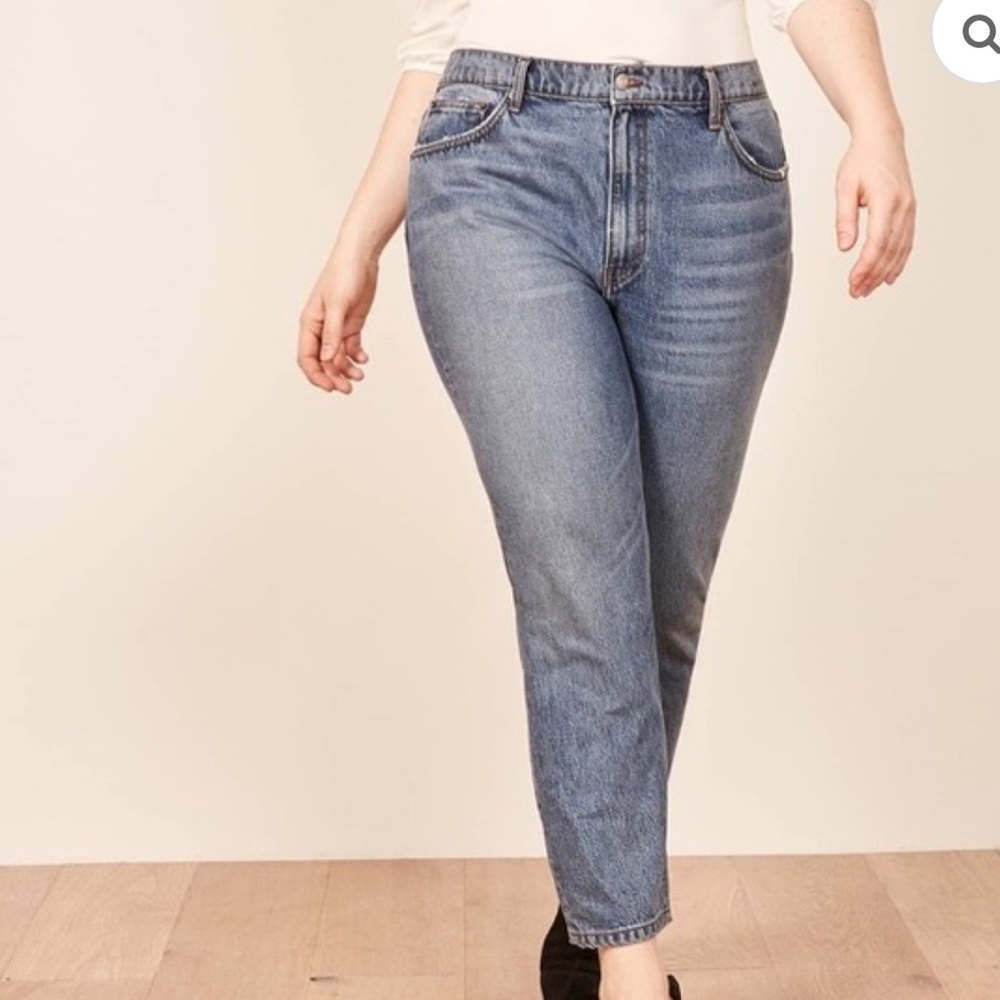 NEW NWT Reformation Julia Crop high cigarette color Sidney size 22